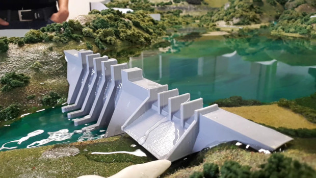Page De Garde Barrage Maquette hydraulique et sédimentaire d’un bassin versant pour l
